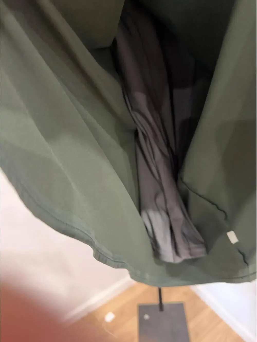 Outdoor Voices Dark Green Athletic Tank Dress with Built-In Lined Support - Picture 11 of 11